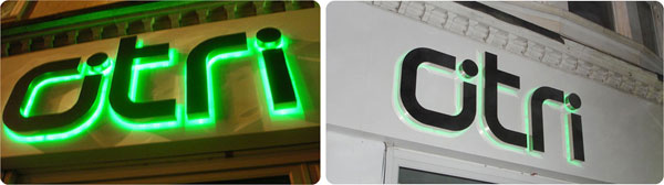 Stainless with rose golden powder coating, back led illuminated