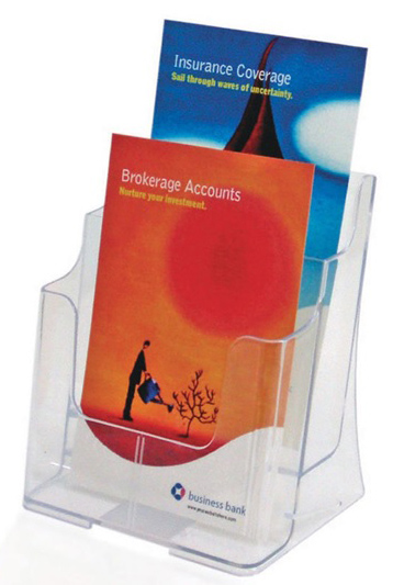 A5 Acrylic Brochure Holder Two Tiers