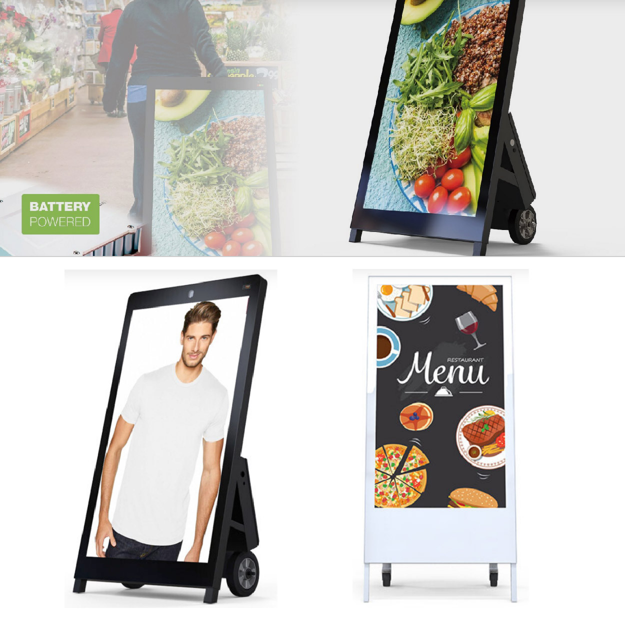 Acrylic side, acrylic face, front led illuminated